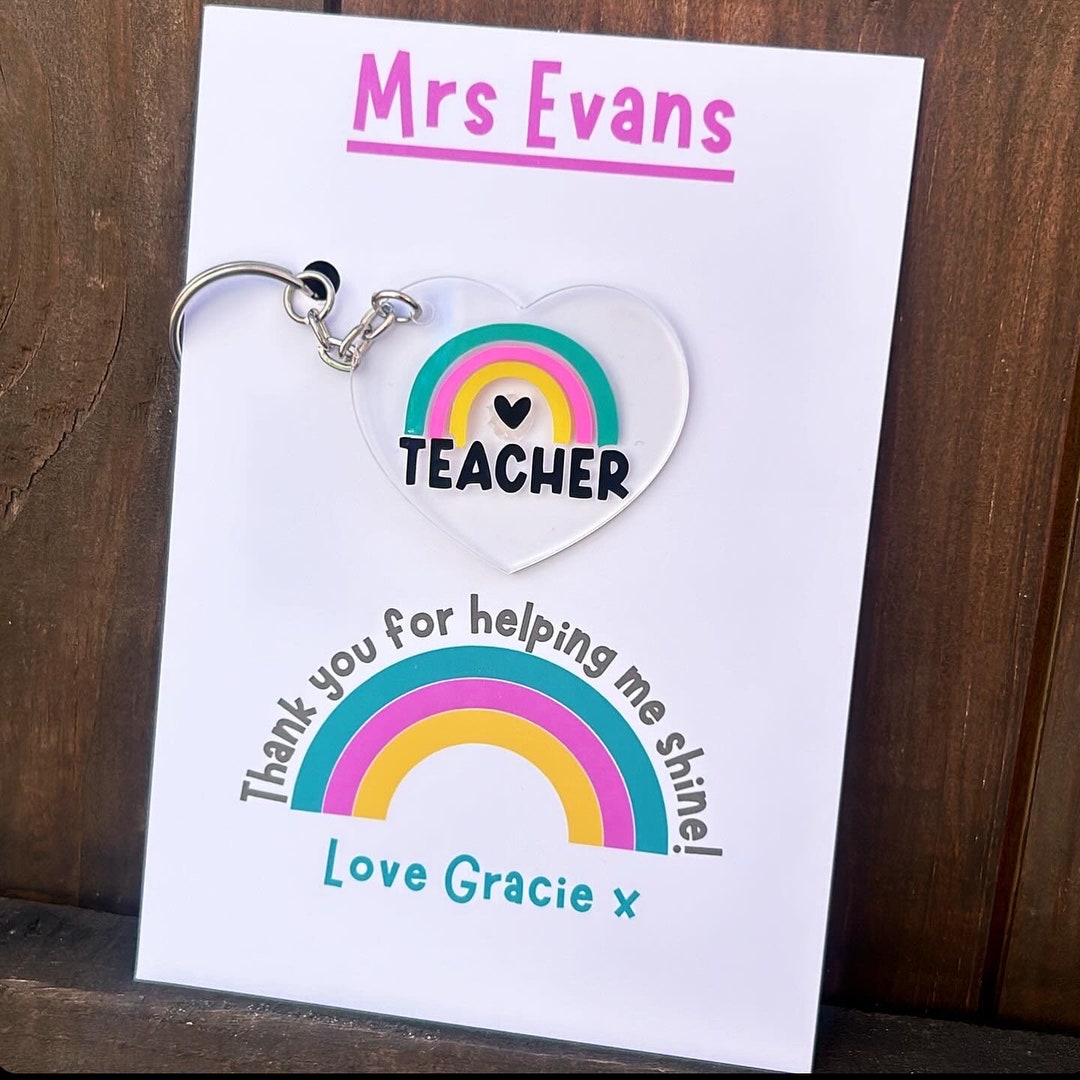 Thank You Teacher Teacher Gift End of School Year Gift Teaching ...