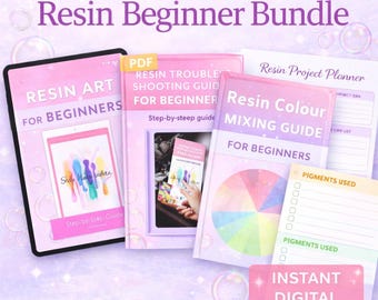 Bundel hars voor beginners | Stapsgewijze handleiding, kleurmenging, probleemoplossing (digitale download)