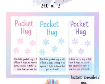 Afdrukbare zakknuffelkaart | Comfortcadeau, A6 (digitale download)