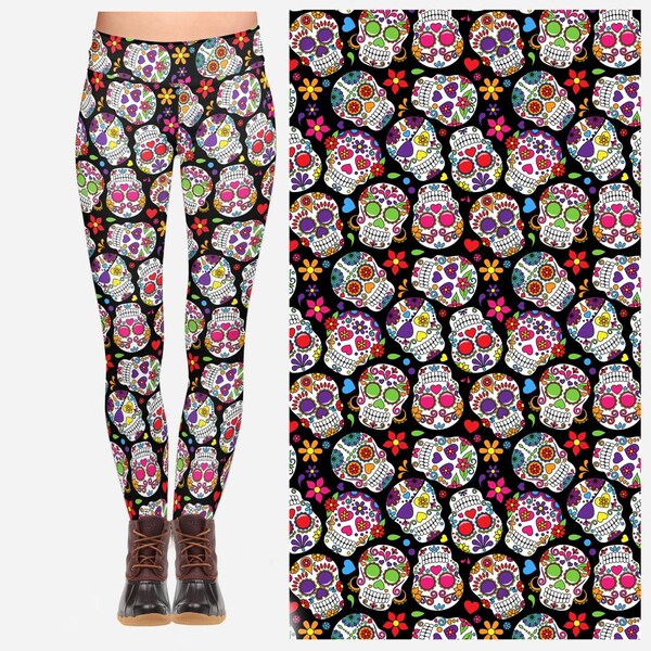 Skull Leggings Etsy