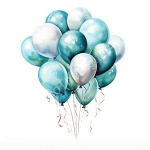 44 Watercolor Birthday Clipart,jpg, Birthday Party Clipart, Happy ...