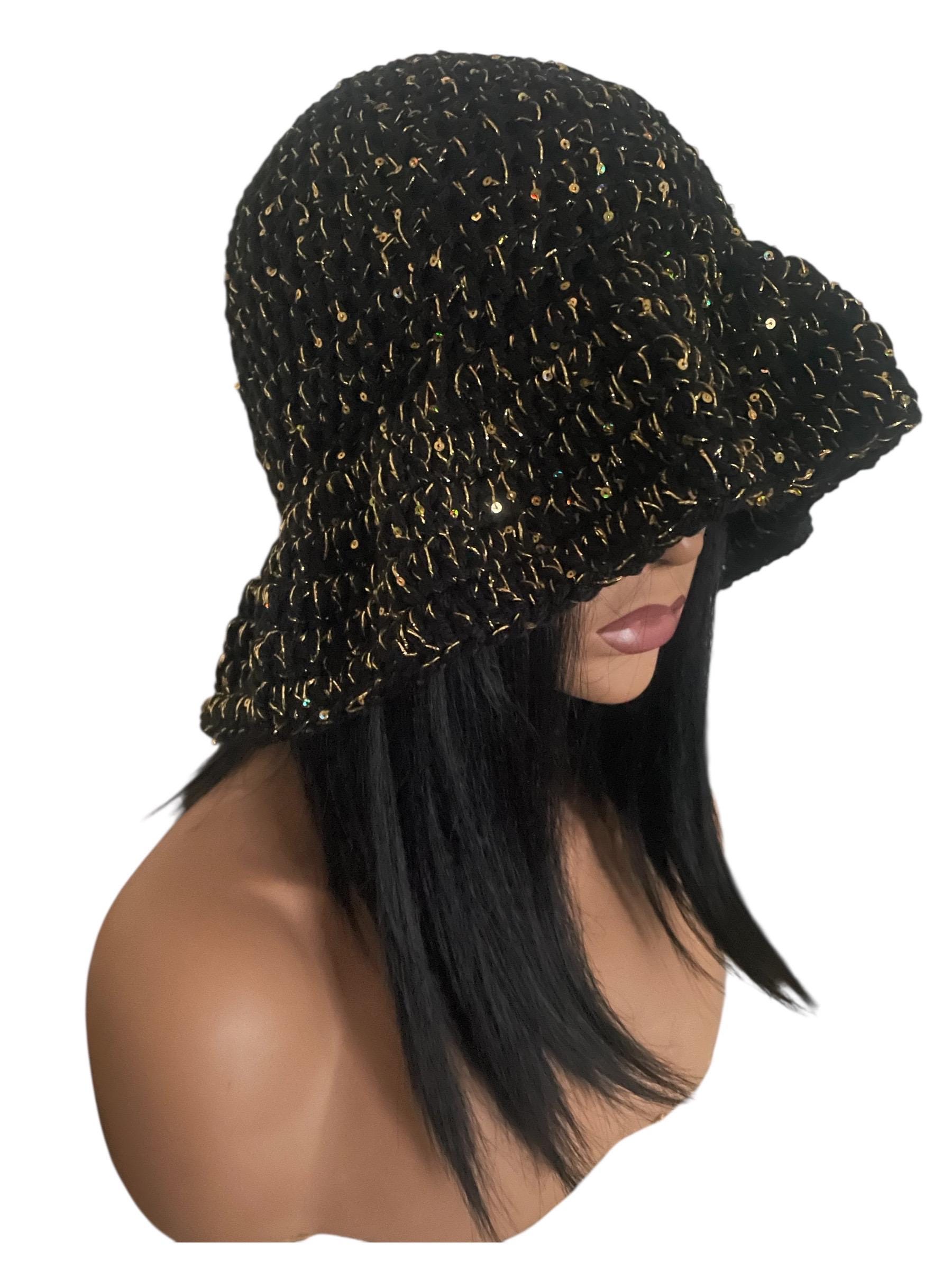 Sequin Floppy Hat - Etsy