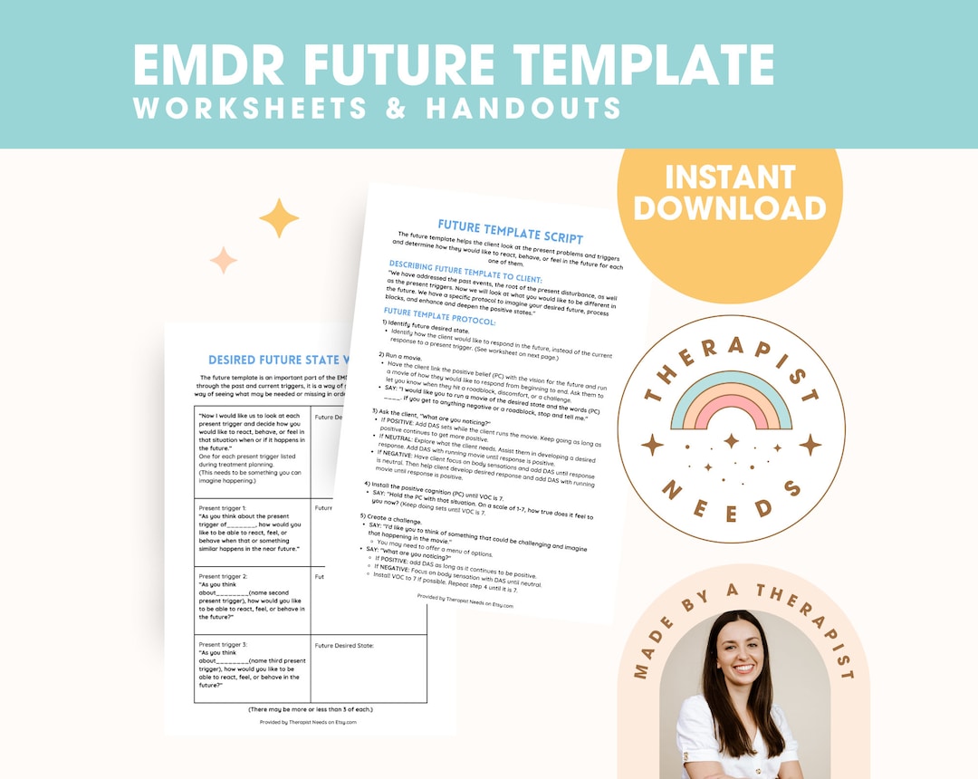 EMDR Worksheets & EMDR Script Future Template EMDR Resources, Trauma EMDR Worksheets & EMDR Script Future Template EMDR Resources, Trauma