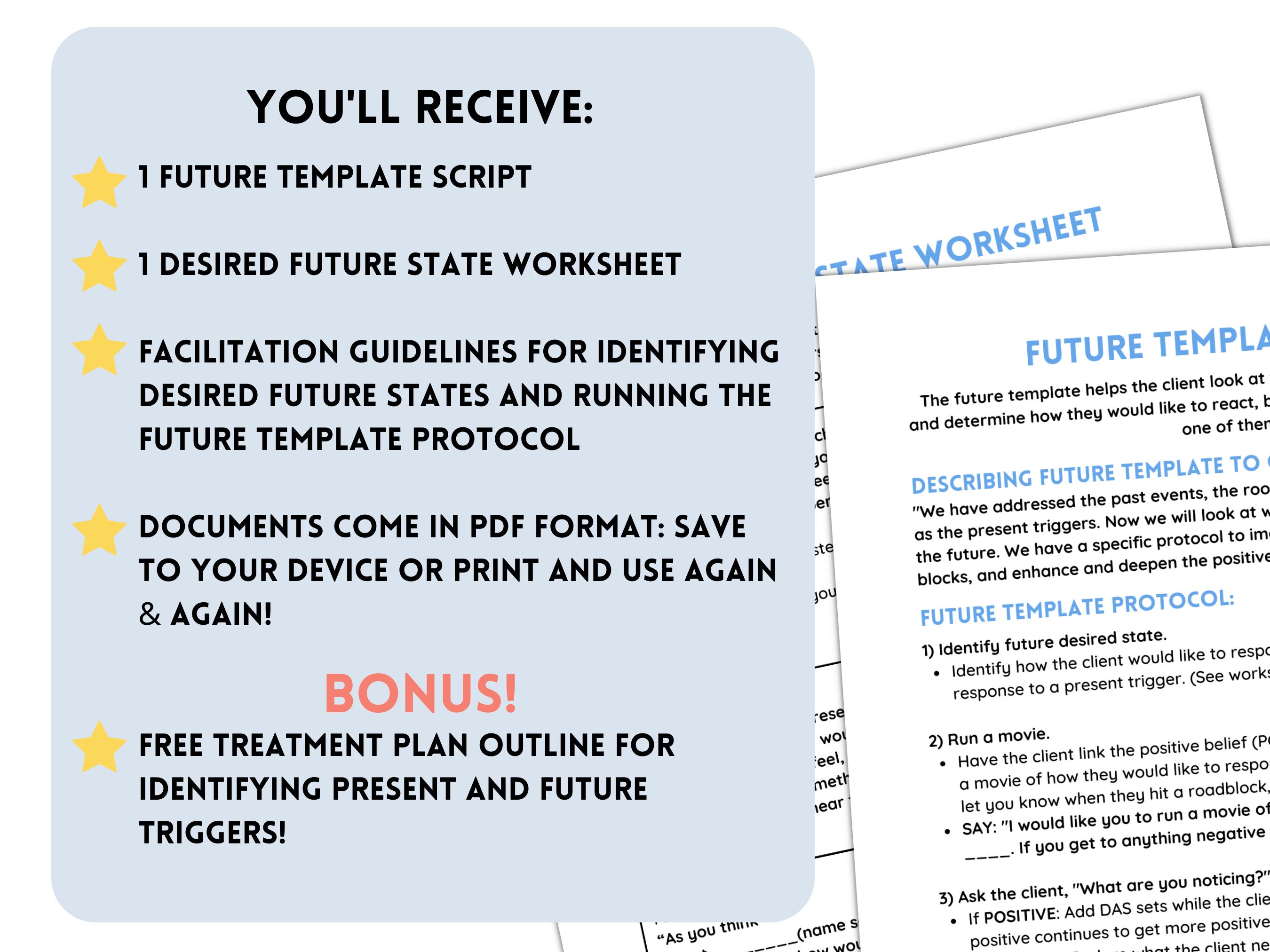 EMDR Worksheets & EMDR Script Future Template EMDR Etsy Hong Kong