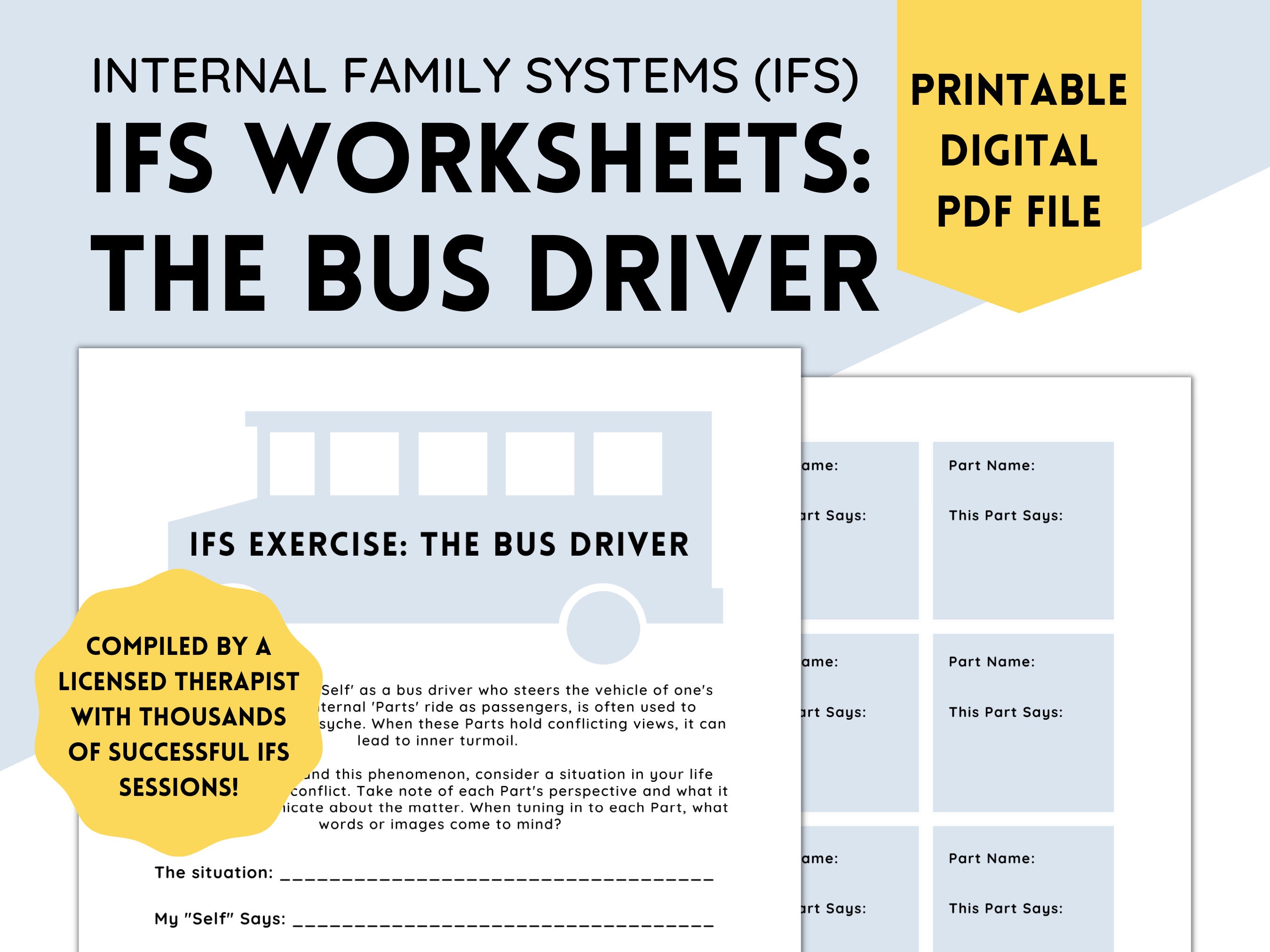 IFS Parts Worksheet & Exercise: the Bus Driver Internal - Etsy ifs-parts-worksheet-exercise-the-bus-driver-internal-etsy