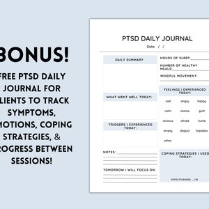 PTSD Worksheets for Teens & Adults: Trauma Therapy Bundle - Etsy