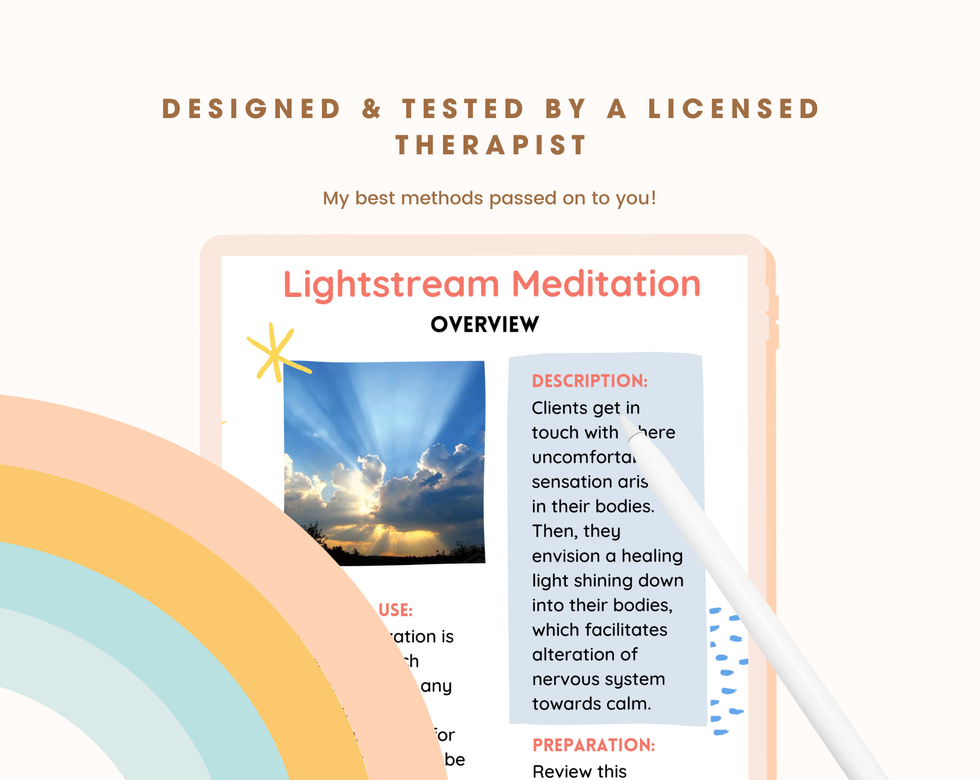 EMDR Resourcing Guide Lightstream EMDR Scripts, Trauma Therapy