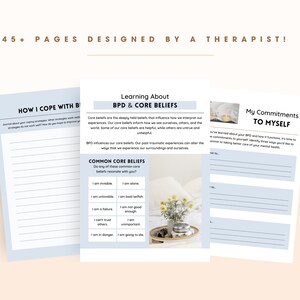 BPD Workbook Borderline Personality Disorder Worksheets, Journal, BPD ...