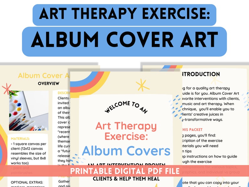 ART THERAPY EXERCISE Art Therapy Ideas for Adolescents & Adults, Group