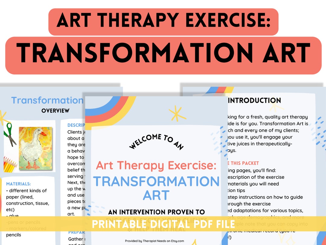 ART THERAPY EXERCISE Art Therapy Ideas, Group Therapy, Individual