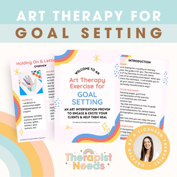 ART THERAPY EXERCISE - Art Therapy Activity, Group Therapy Ideas, Individual Therapy, Mental Health, Counseling, Trauma, Goal Setting