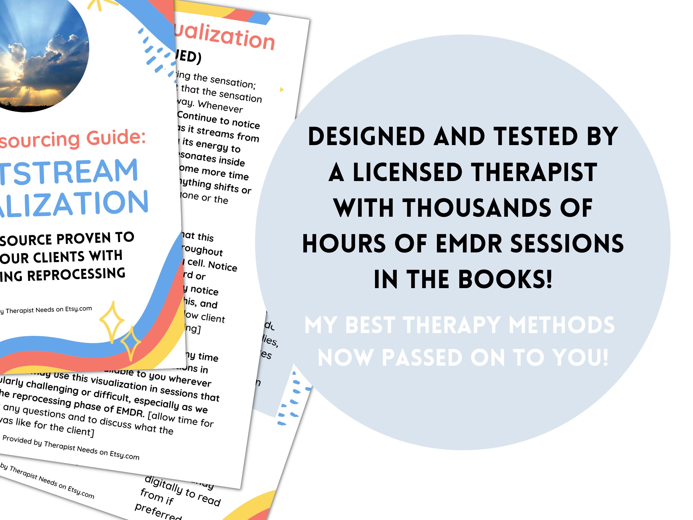 EMDR Resourcing Guide Lightstream EMDR Scripts Trauma Etsy