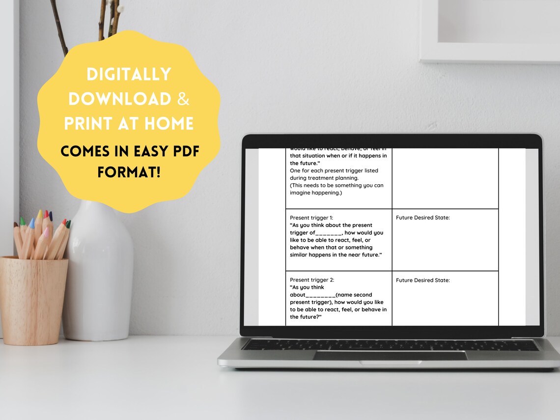 EMDR Worksheets EMDR Script Future Template EMDR Etsy