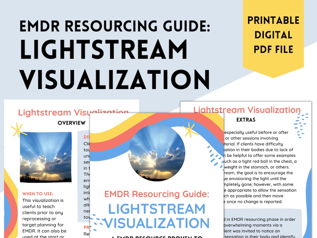 EMDR Resourcing Guide Lightstream EMDR Scripts Trauma Etsy
