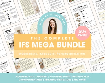 IFS Bundle of IFS Worksheets! Internal Family Systems Therapy Exercise, Counseling Activities, Printable Digital Download, Parts Mapping