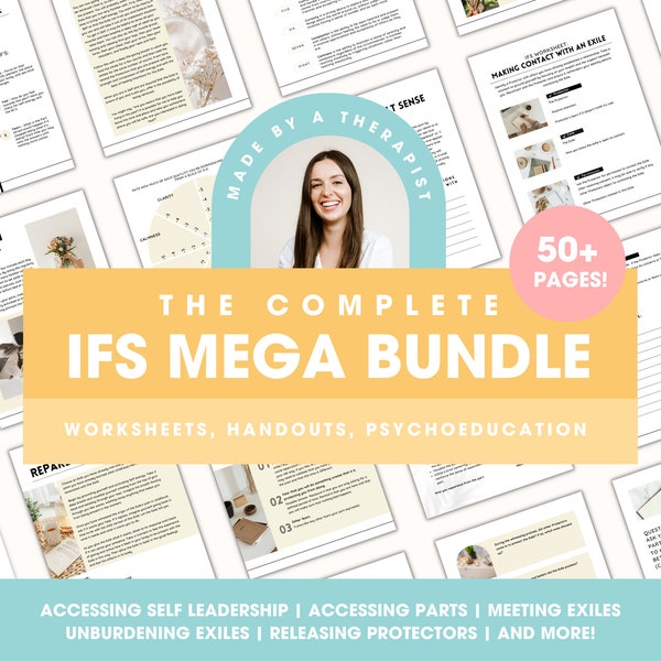 IFS Bundle of IFS Worksheets! Internal Family Systems Therapy Exercise, Counseling Activities, Printable Digital Download, Parts Mapping