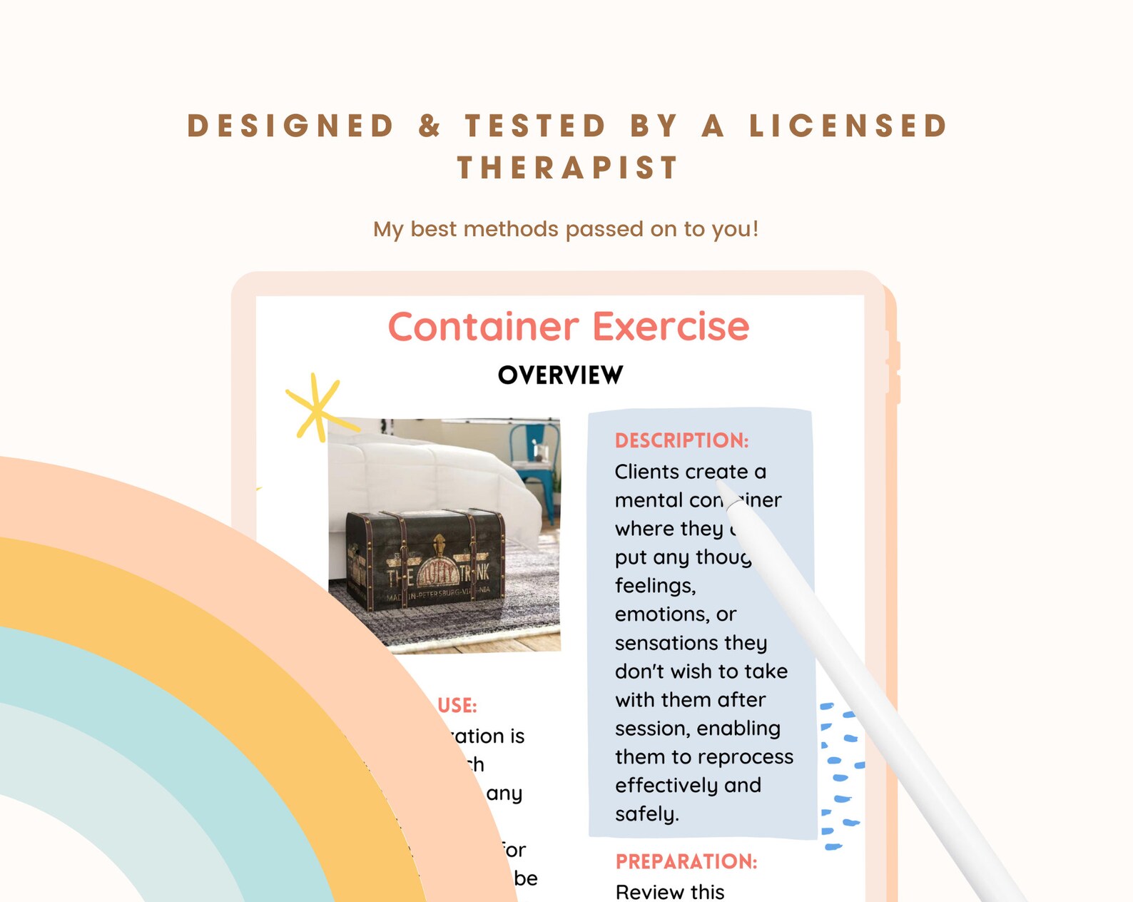 EMDR Resourcing Guide Container EMDR Scripts, Trauma Therapy