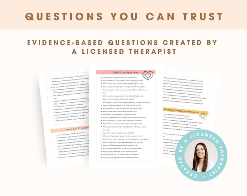 Group Therapy Questions 600 Therapy Session Questions for Group