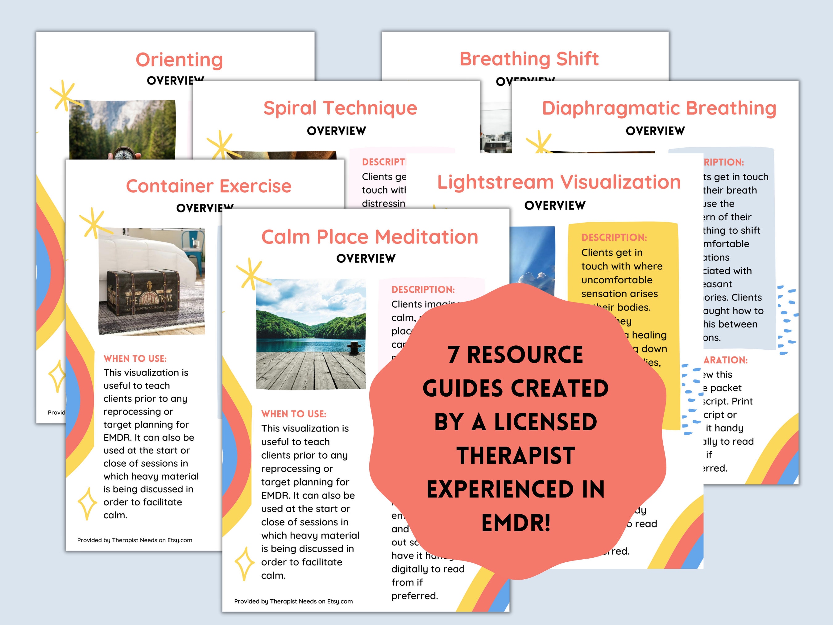 EMDR Resourcing Bundle 7 EMDR Resource Guides EMDR Scripts Etsy