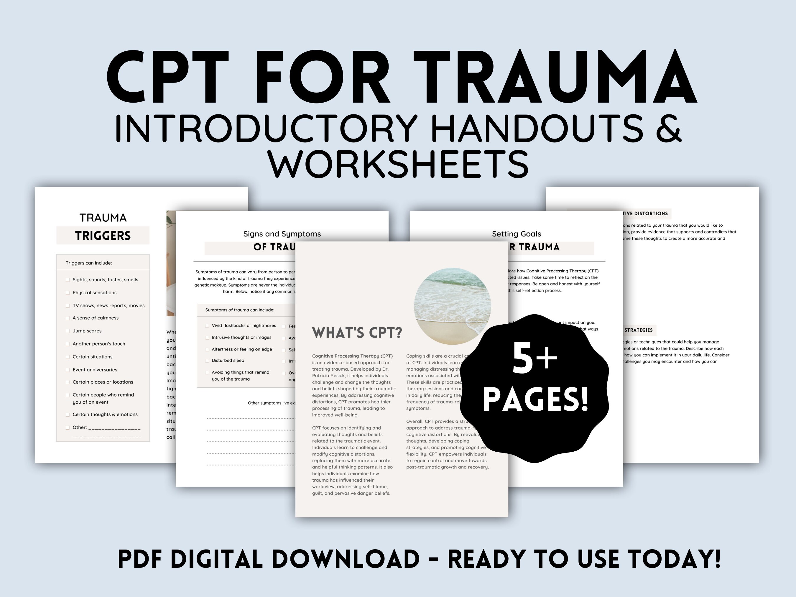Cognitive processing therapy cpt stuck points worksheet 58 off