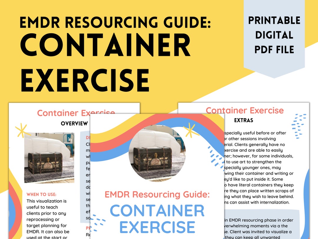 EMDR Resourcing Guide Container EMDR Scripts Trauma Etsy