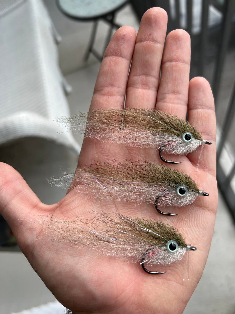 EP Finger Mullet Baitfish Flies 2/0 3 PACK Balaz Fly Co, Saltwater ...