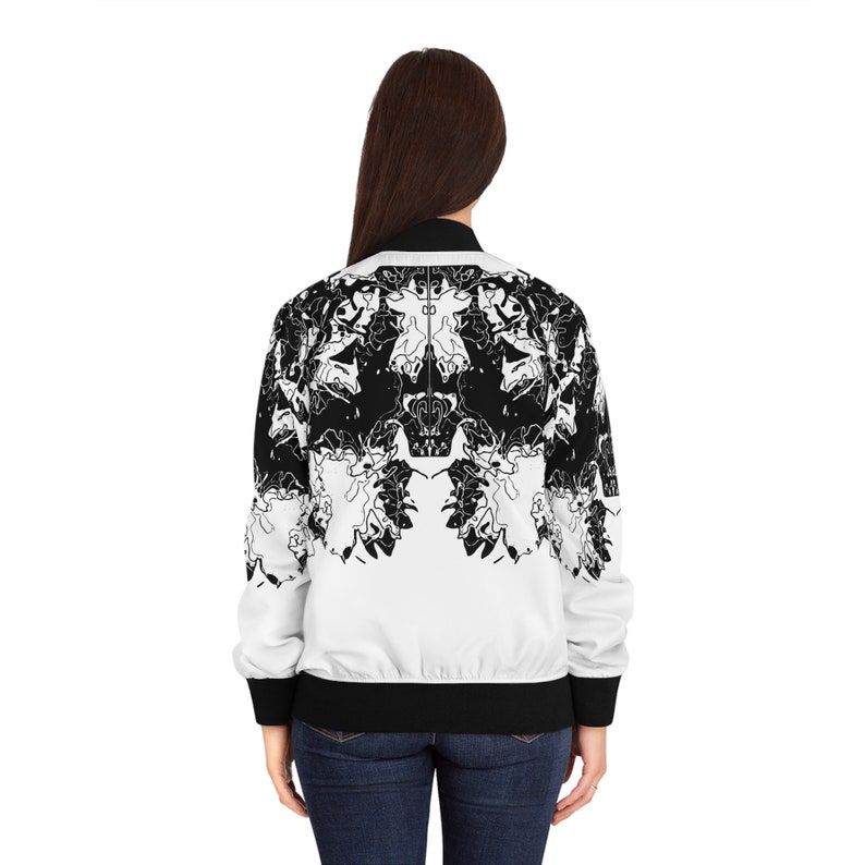 Hippie White Peace Women's Bomber Jacket