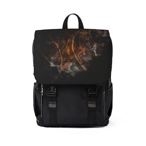 Sac à dos unisexe décontracté à bandoulière, sac à dos artisanal décontracté, sac fait main, sac unisexe, sac à dos, sac tendance, sac noir, cadeau, cartable