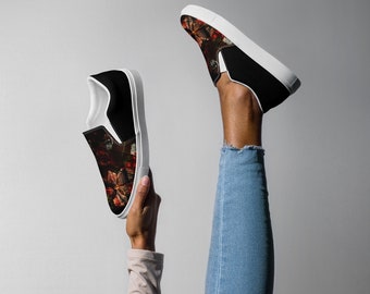 Zapatillas de lona sin cordones para mujer: zapatos cómodos y diseñados