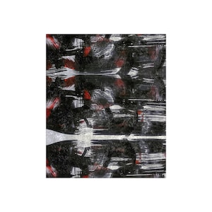 Velvet Blanket, Abstract B/W, Bedroom & Living Room Decor, Welcome Home Gift, Gothic Style, Crushed Velvet Throw, Cozy Home Accents, Unique
