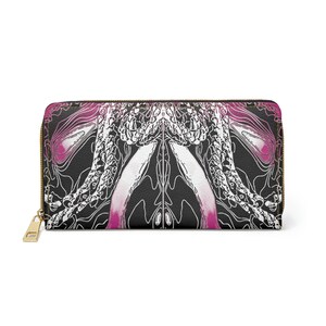 Pink Zipper Wallet ,Gift for her, Women’s Wallet, Handmade Wallet, Wallet For Women, Hippie Wallet, Bohemian Wallet, Handmade Gift for Women