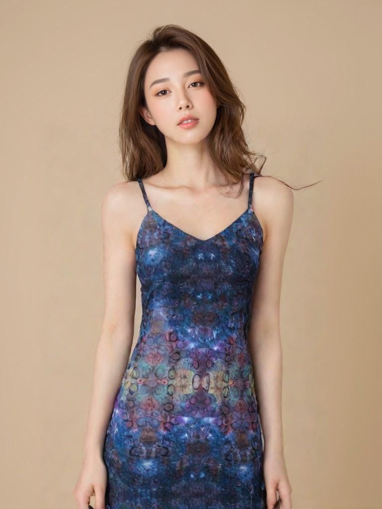 galaxy print bodycon dress 65 MCMLXV Cosplay Sleeveless Starry Night Print Bodycon Dress XL