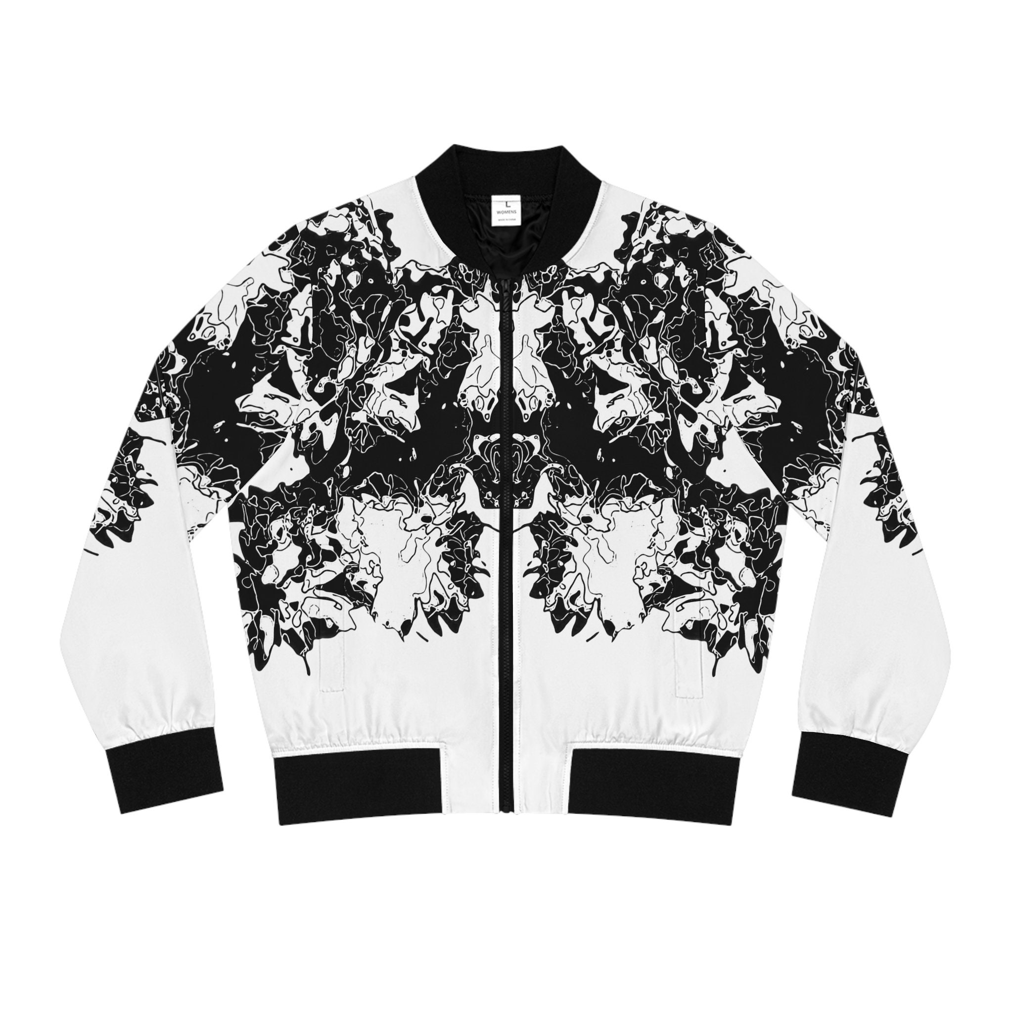 Giubbotto bomber da donna bianco Italia