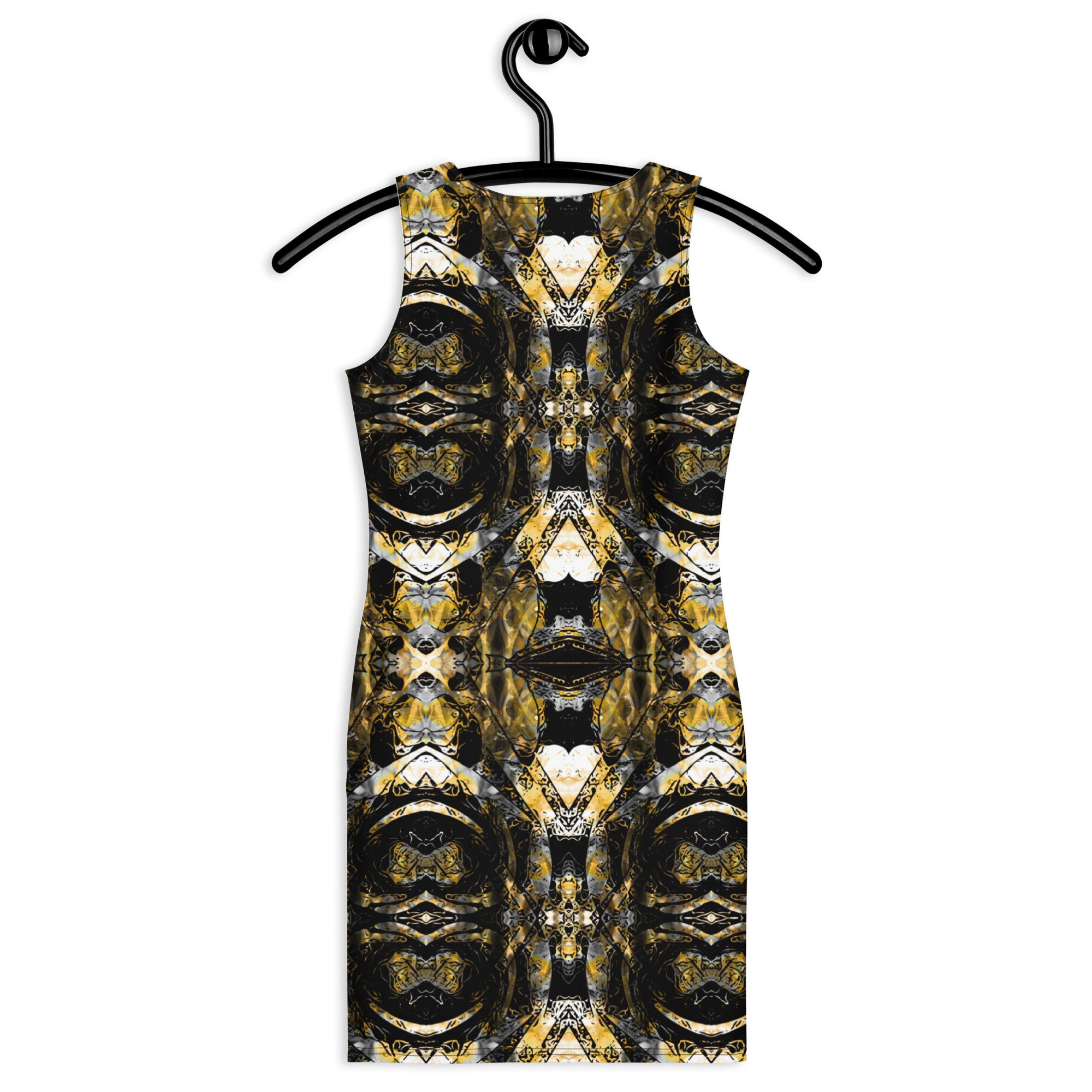 black and gold bodycon dress Berylove Women Black Gold Cocktail Dress Long Sleeve V-Neck Party Dress With Sequins, Black Gold / US20W main image 1