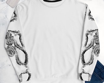 Paint Splatter Sweater - Unisex Recycled Sweatshirt With All