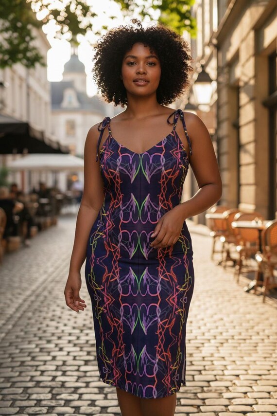 wet look midi dress Handmade Wetlook Midi Dress