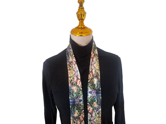 A Short Skinny Neck Scarf or Tie, Gift for Her, Ladies Tie