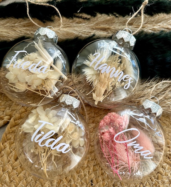 Weihnachtskugeln zum befüllen/Geldgeschenk Weihnachten/personalisiertes Christbaumkugel/personalisiertes Geschenk zu Weihnachten