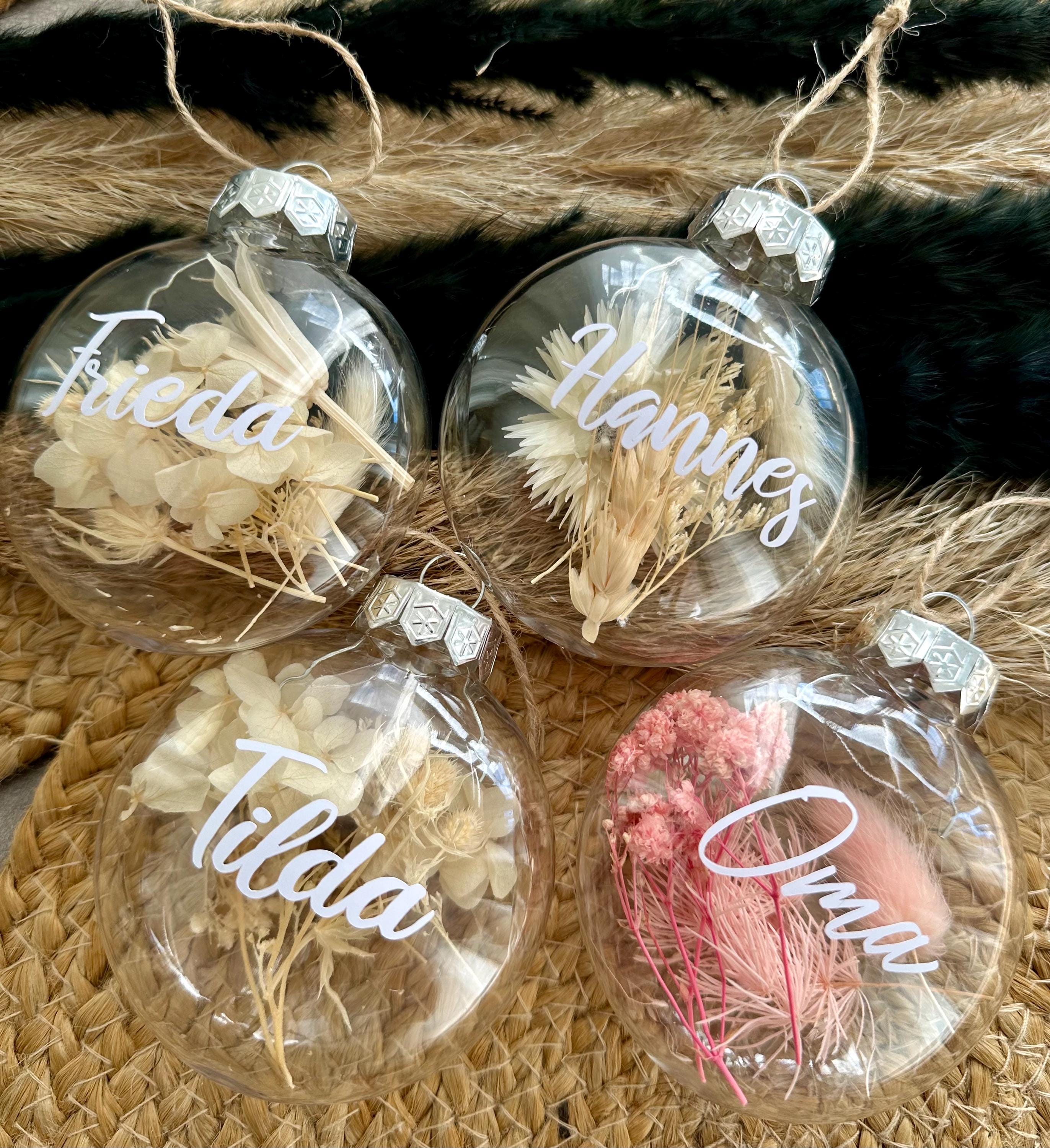 Weihnachtskugeln zum befüllen/Geldgeschenk Weihnachten/personalisiertes Christbaumkugel/personalisiertes Geschenk zu Weihnachten
