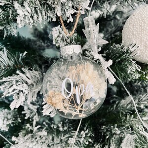 Weihnachtskugeln zum befüllen/Geldgeschenk Weihnachten/personalisiertes Christbaumkugel/personalisiertes Geschenk zu Weihnachten Bild 4