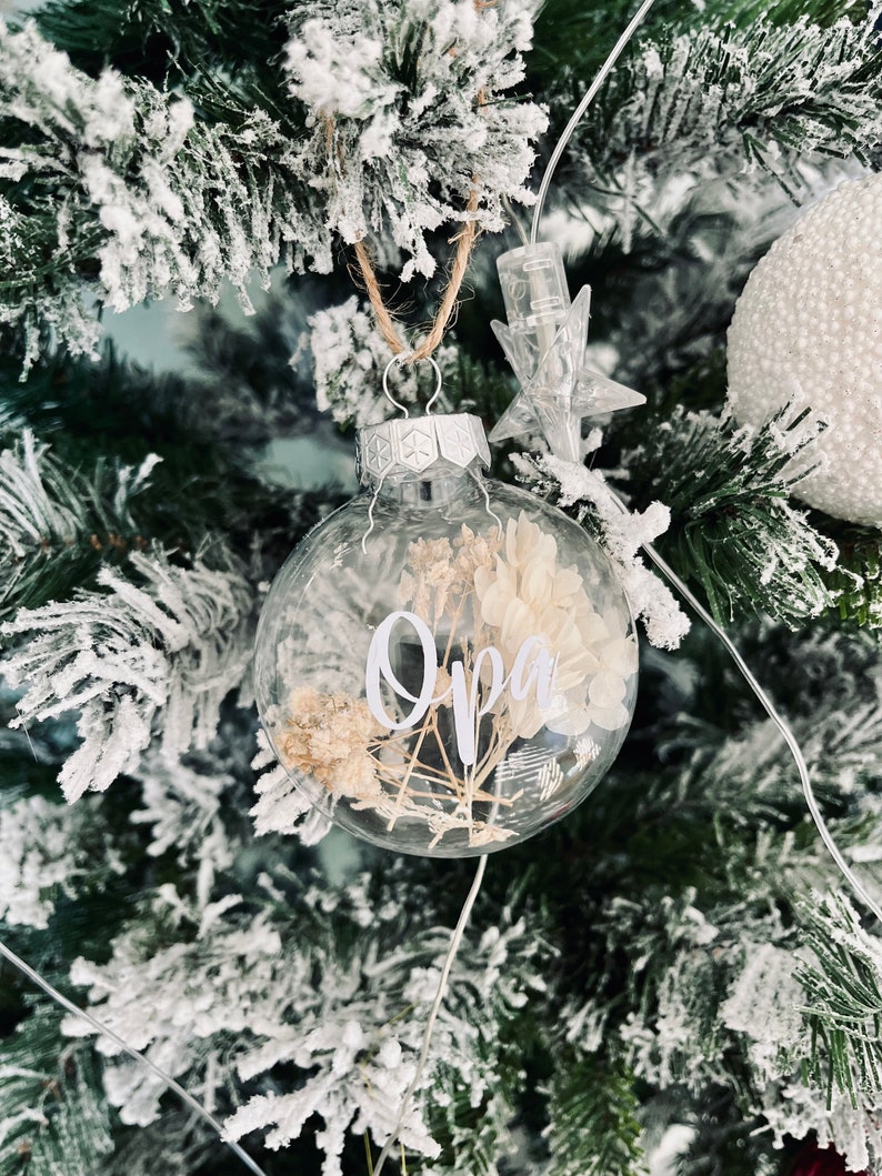 Weihnachtskugeln zum befüllen/Geldgeschenk Weihnachten/personalisiertes Christbaumkugel/personalisiertes Geschenk zu Weihnachten Bild 4