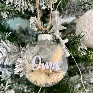 Weihnachtskugeln zum befüllen/Geldgeschenk Weihnachten/personalisiertes Christbaumkugel/personalisiertes Geschenk zu Weihnachten Bild 8
