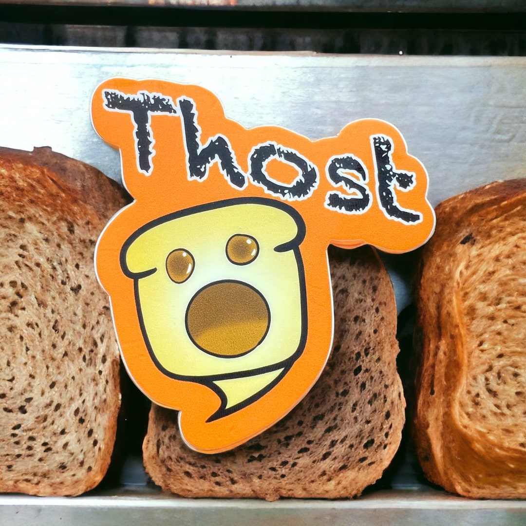 Thost Ghost Toast Sticker Etsy
