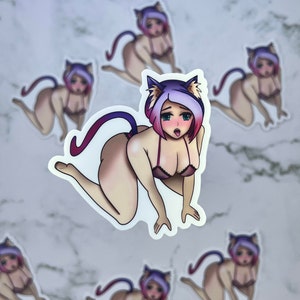Lewd Girl and Gloom Stickers By GloomstreamStudio