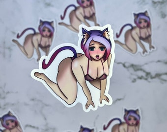 Lewd Girl and Gloom Stickers By GloomstreamStudio