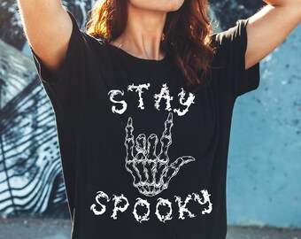 Mano de esqueleto de Halloween SVG: Diseño de camiseta espeluznante (descarga digital)