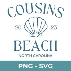 Cousins Beach SVG Digital Commercial Use PNG silhueta de Cricut cameo