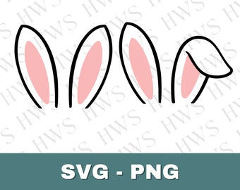 Bunny Ears SVG, Easter Rabbit Ears Clipart (Digital Download)