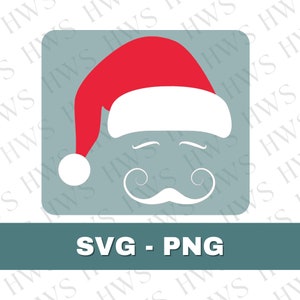 Santa Face SVG: Christmas Clipart (Digital Download)