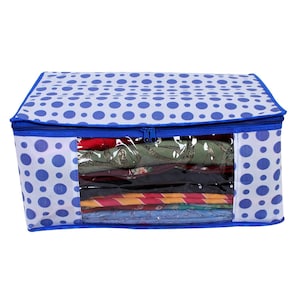 Non-Woven Saree Storage Bag: Zip Closure Garment Organizer
